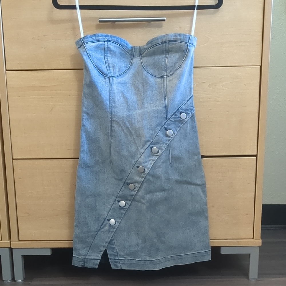 Forever 21 Blue Denim Top